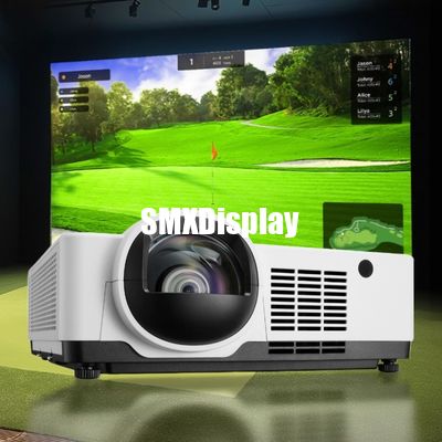 Ηλεκτρονική οθόνη LCD τύπου 6000 Lumen Laser Projector για την προβολή εξομοιωτή γκολφ υψηλού επιπέδου