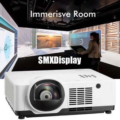 Compact 6000 Lumen Short Throw Laser Projector for Seamless Immersive Environments