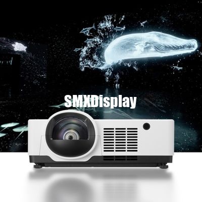 3LCD 6000 Lumen Compact Short Throw Laser Projector For Seamless Immersive Room Projection