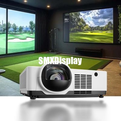 6000 Lumen Short Throw Laser Projector for Indoor Golf Simulator Experience