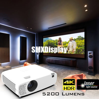 5200 Lumens Bright Laser Projector With 4K Enhancement And 30000 Hour Lifetime Ideal